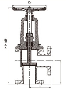 J44F46衬氟角式阻止阀 - 上海奇高阀门制造有限公司